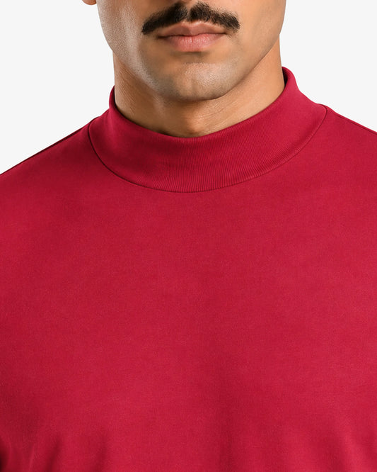 Bryle Men Long Sleeve Mock Neck Shirt