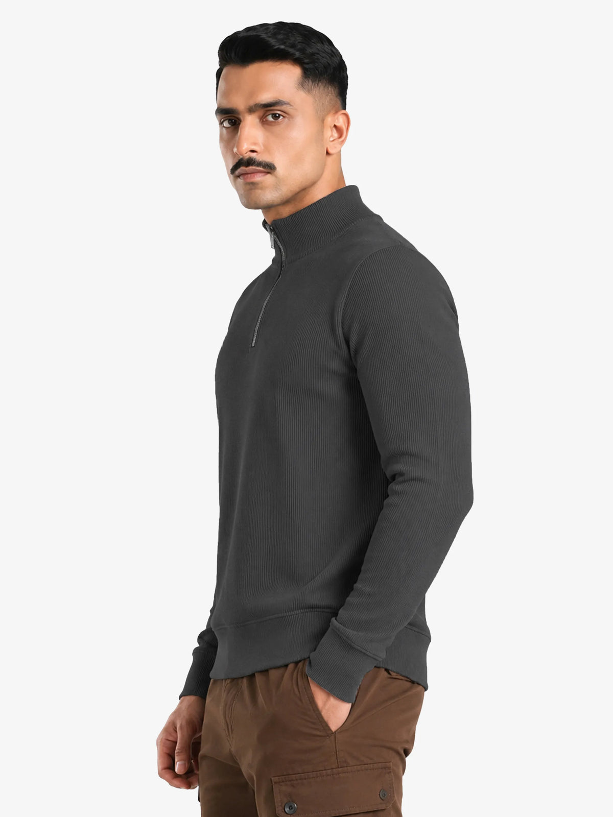Jasper Men's Quarter Zip Pullover Sweater Regular Fit Casual Wear