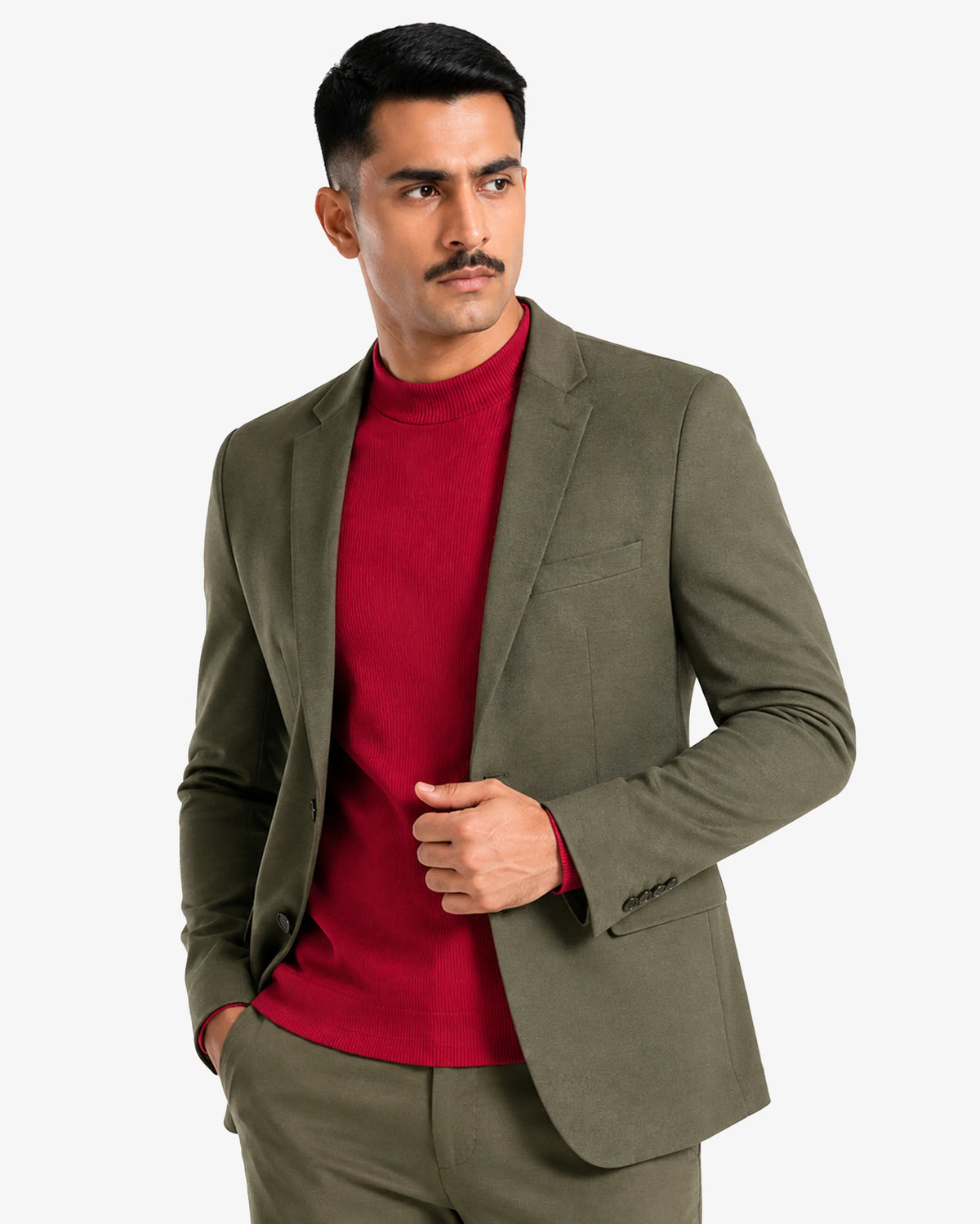 Jack Slim Fit Ribbed mock neck Sweater