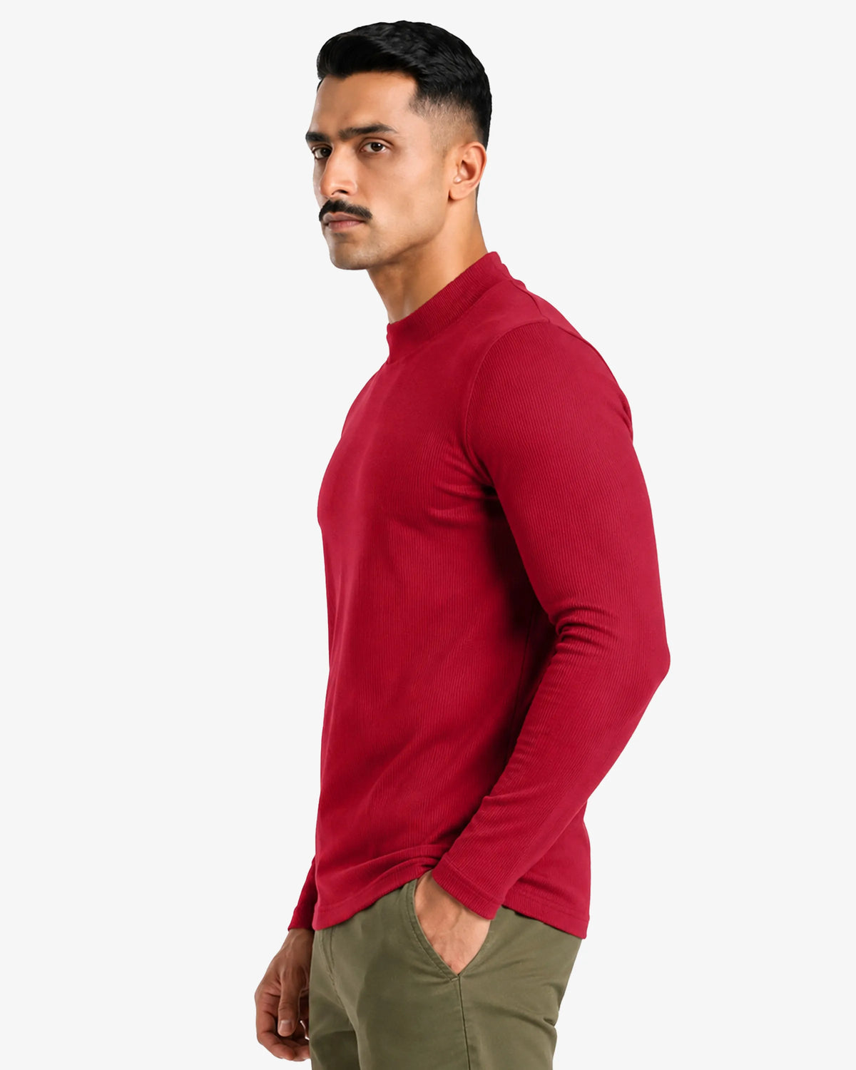 Jack Slim Fit Ribbed mock neck Sweater
