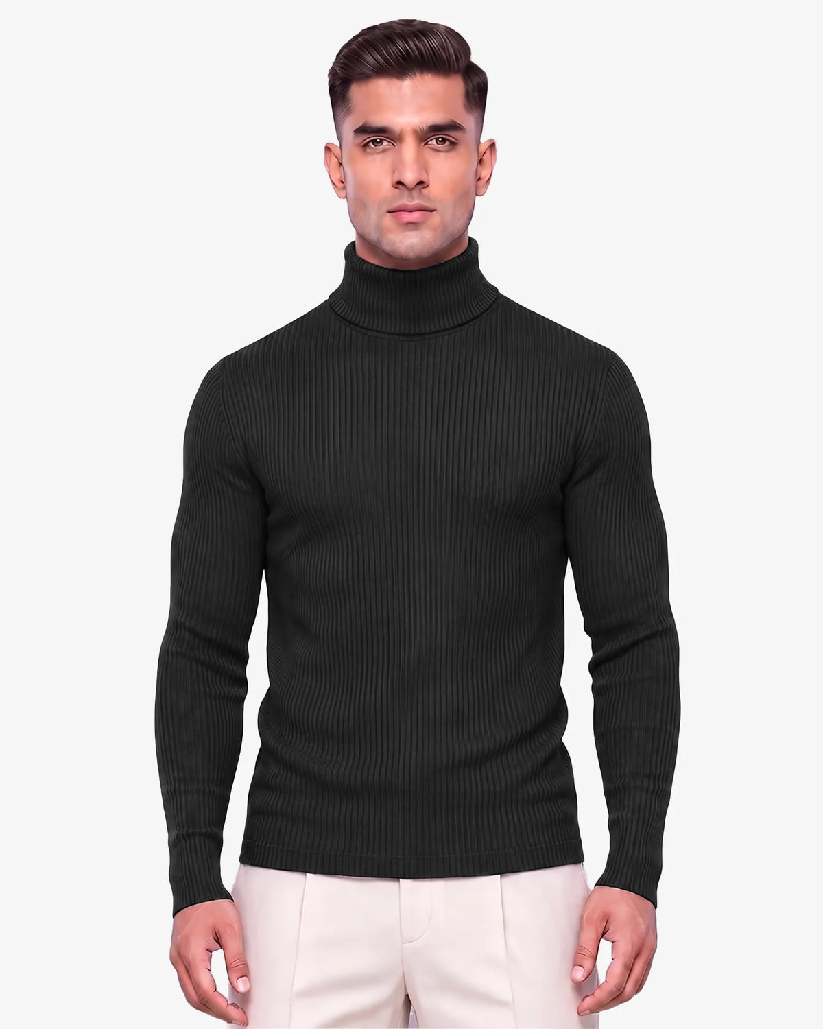 James Mens Turtleneck Sweater High Neck