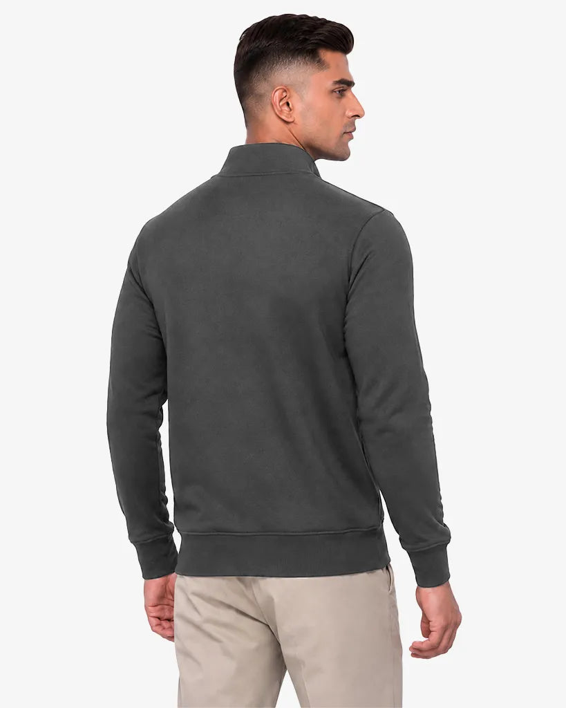 Maxwell Men's Quarter Zipper Pullover Sweatshirt Regular Fit Casual Wear