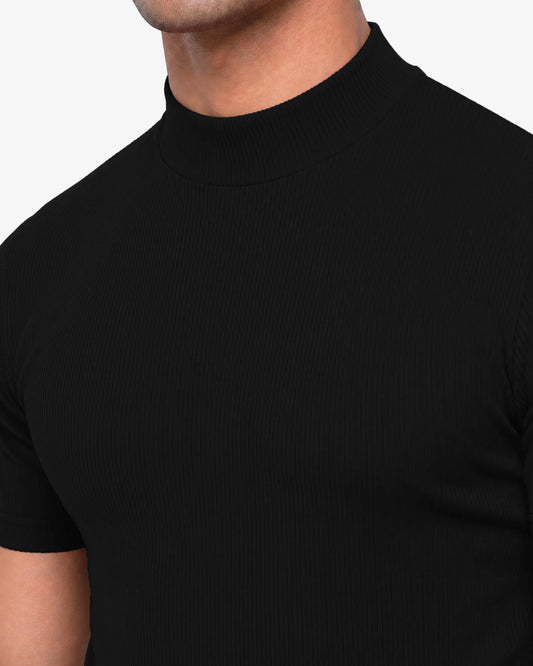 Monak Men Premium Mock Neck T-Shirt