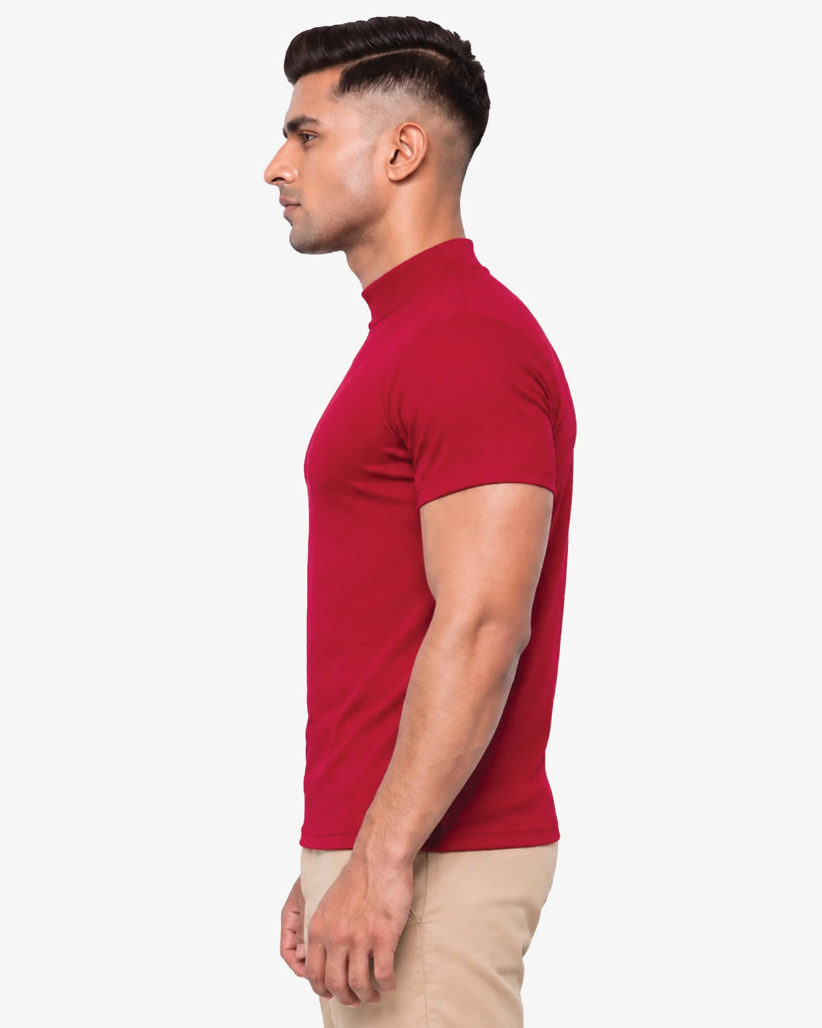 Monak Men Premium Mock Neck T-Shirt