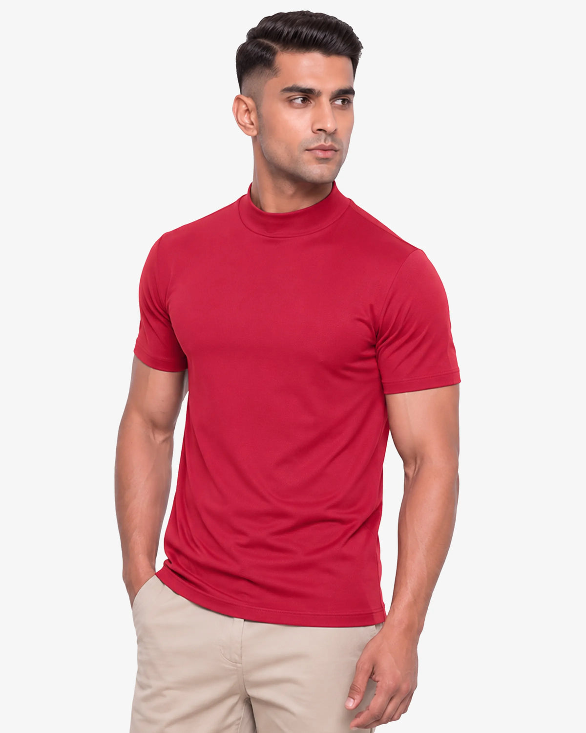 Murphy Men Fitted High Neck T-Shirt
