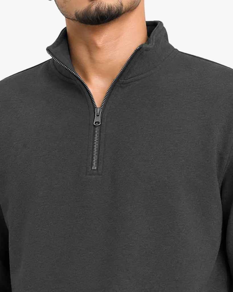 Noviar Men’s Quarter Zipper Pullover Sweatshirt Regular Fit