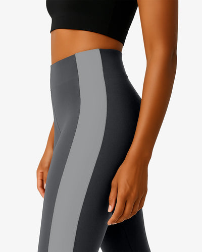 Bliss Grey Stripe Sportswear Leggings