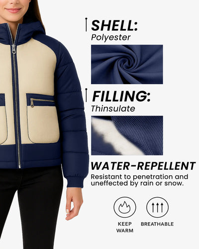 Sherpa Sherpa Panel Puffer Coat
