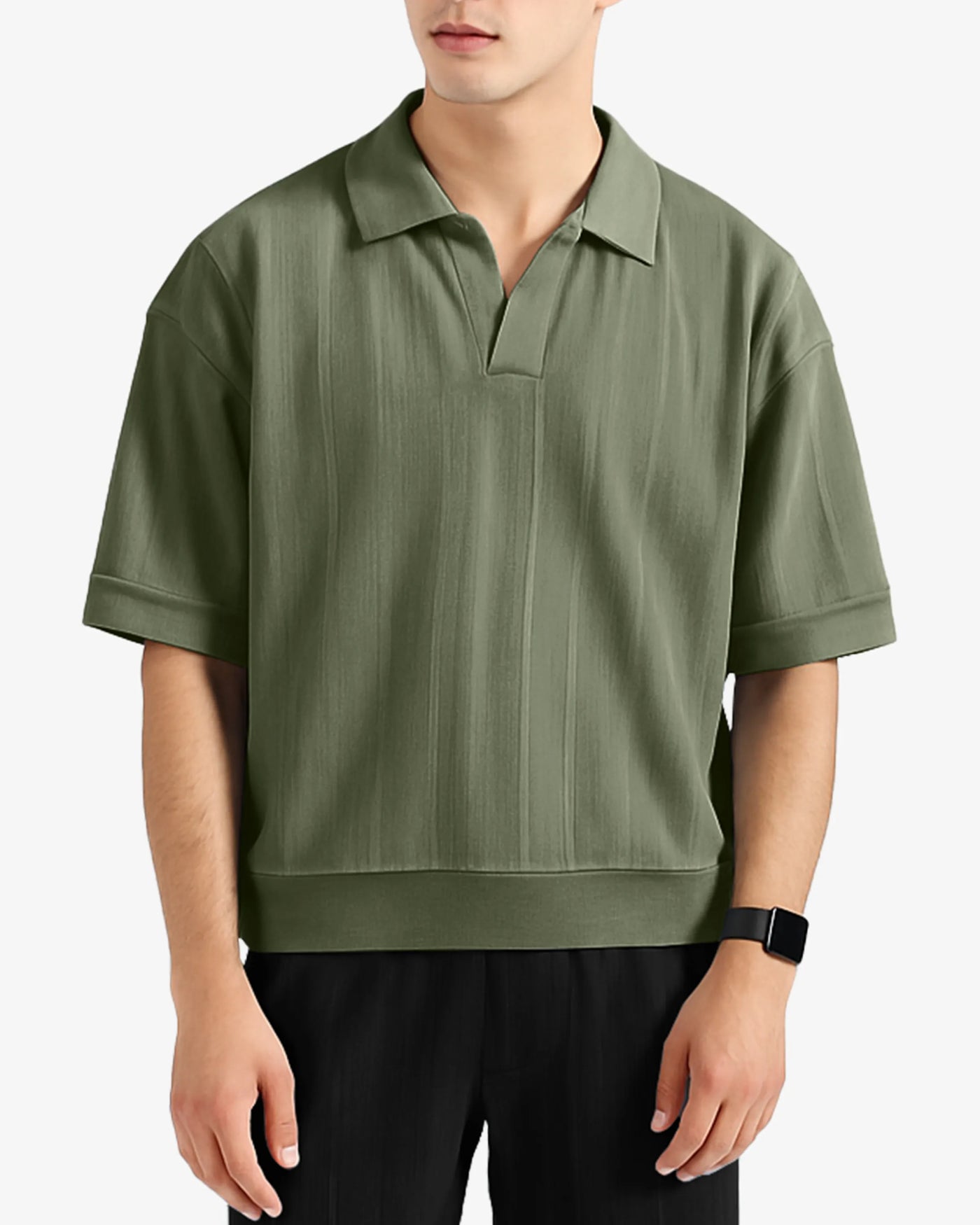 Slate Cuban Collar Shirt