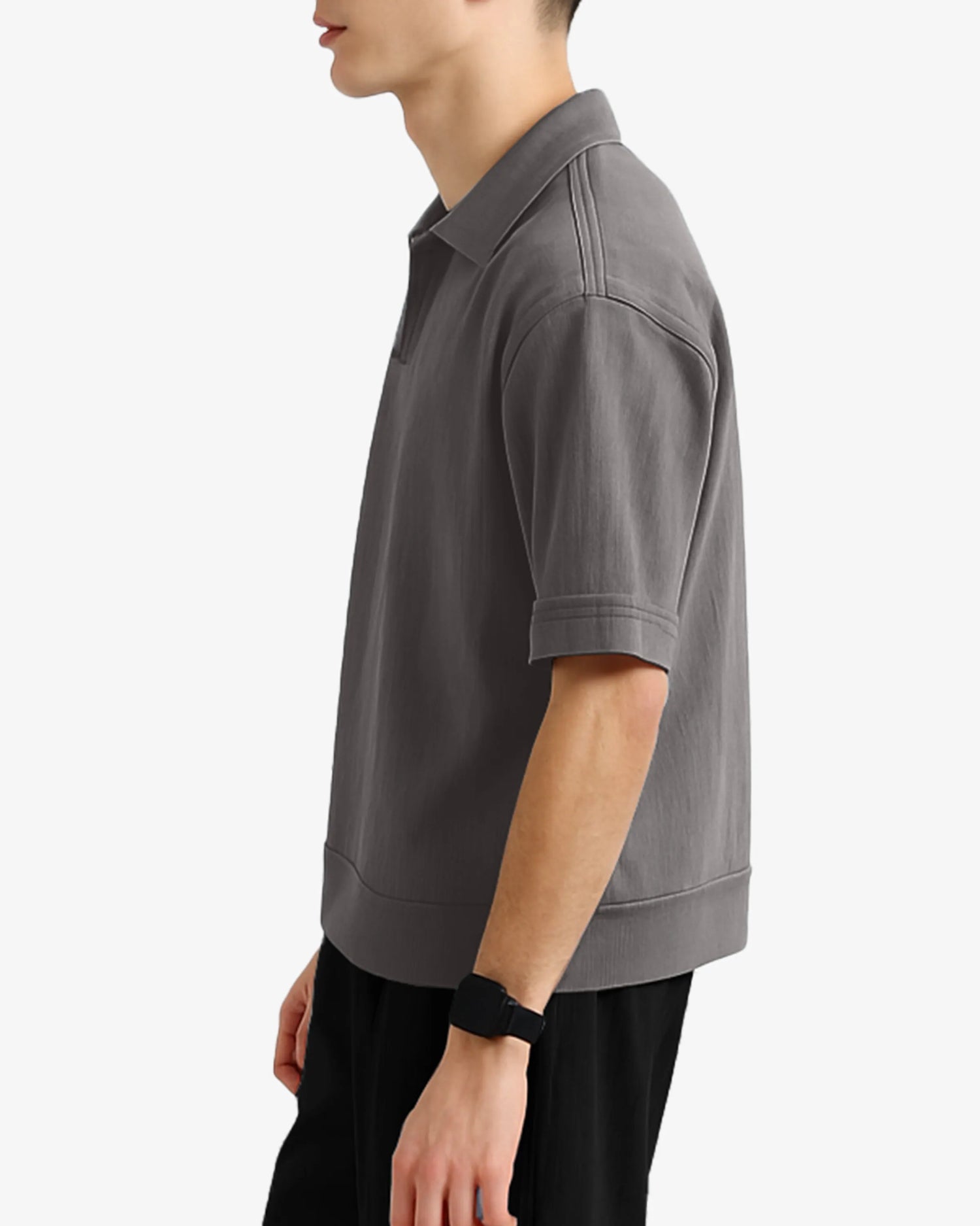 Slate Cuban Collar Shirt