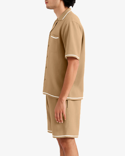 Loom Teal Polo Shirt For Men