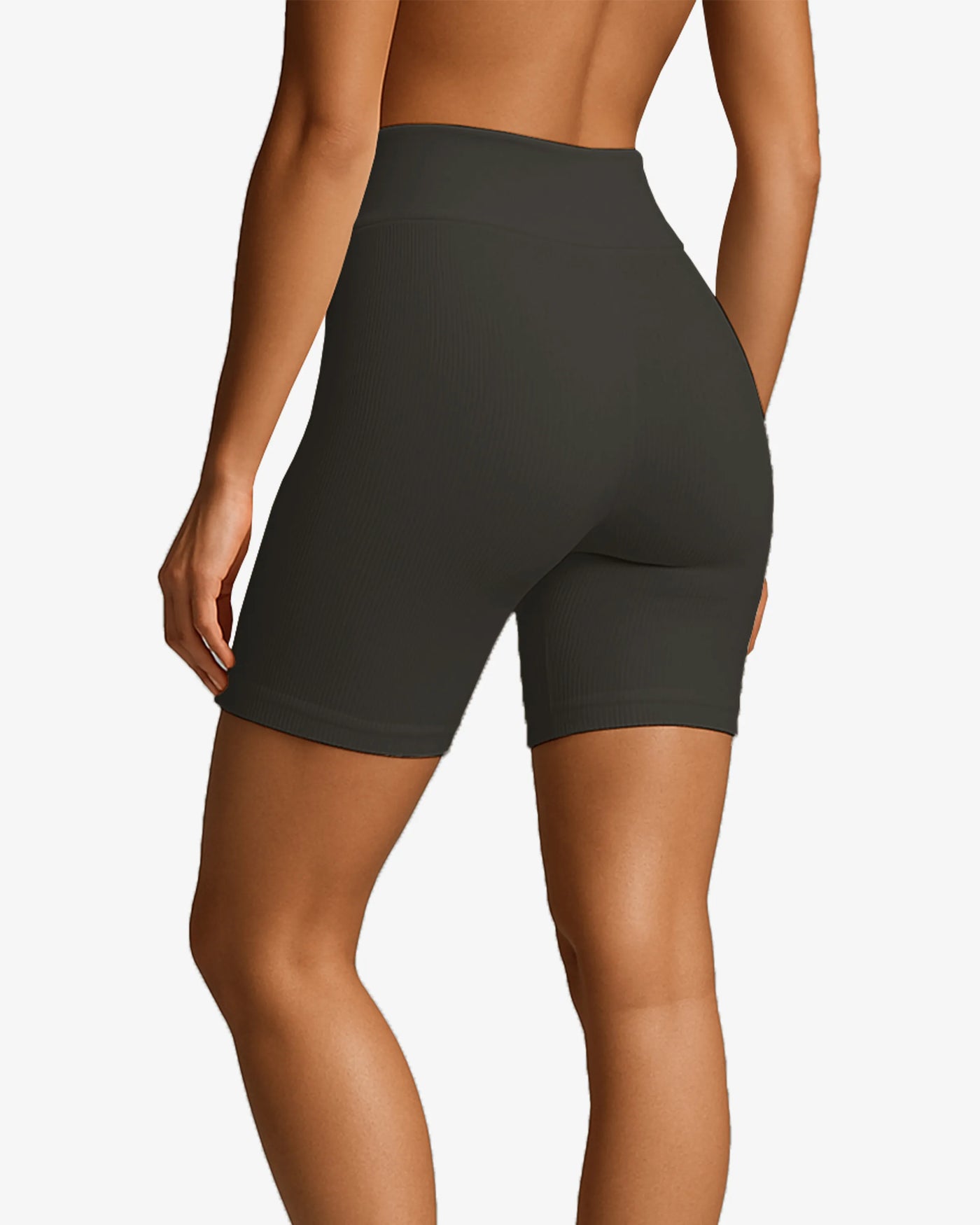 Odessa High-Waist Ribbed Shorts