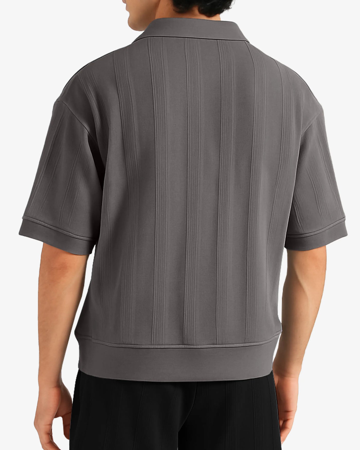 Slate Cuban Collar Shirt