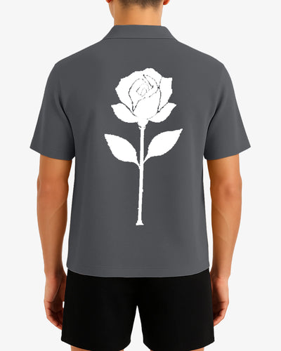 Stone Floral Printed Shirt Men