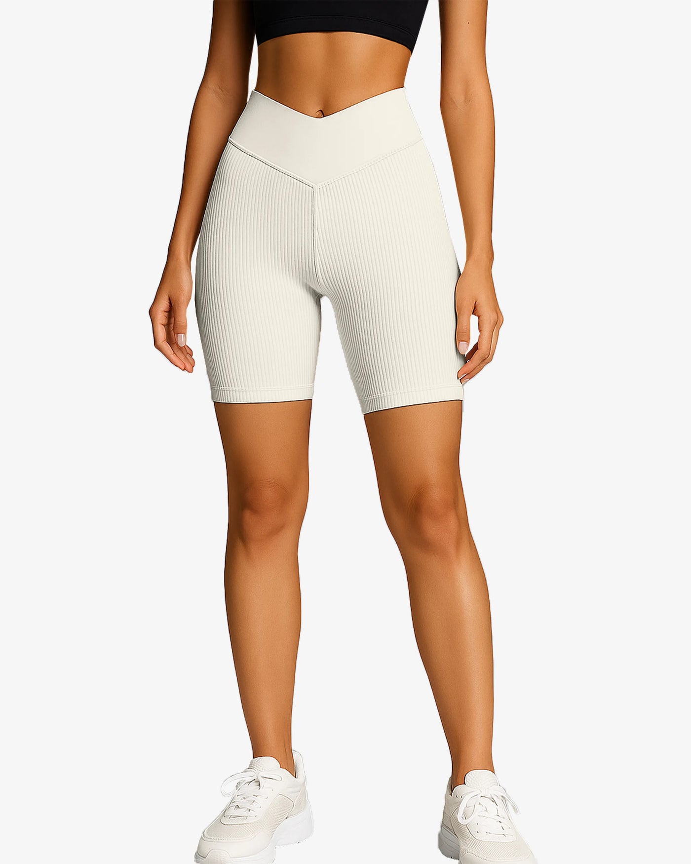 Odessa High-Waist Ribbed Shorts