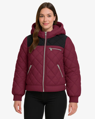 Blizzard Quilted Hooded Puffer Jacket