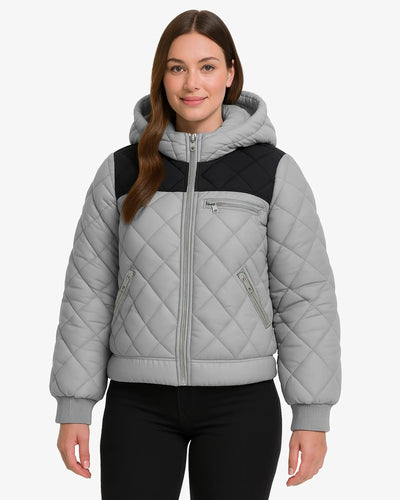 Blizzard Quilted Hooded Puffer Jacket