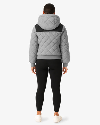 Blizzard Quilted Hooded Puffer Jacket