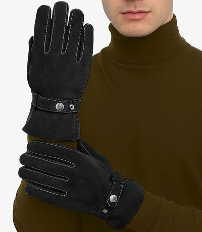 Buck Leather Gloves For Men