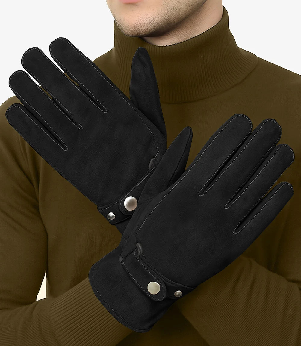 Buck Leather Gloves For Men