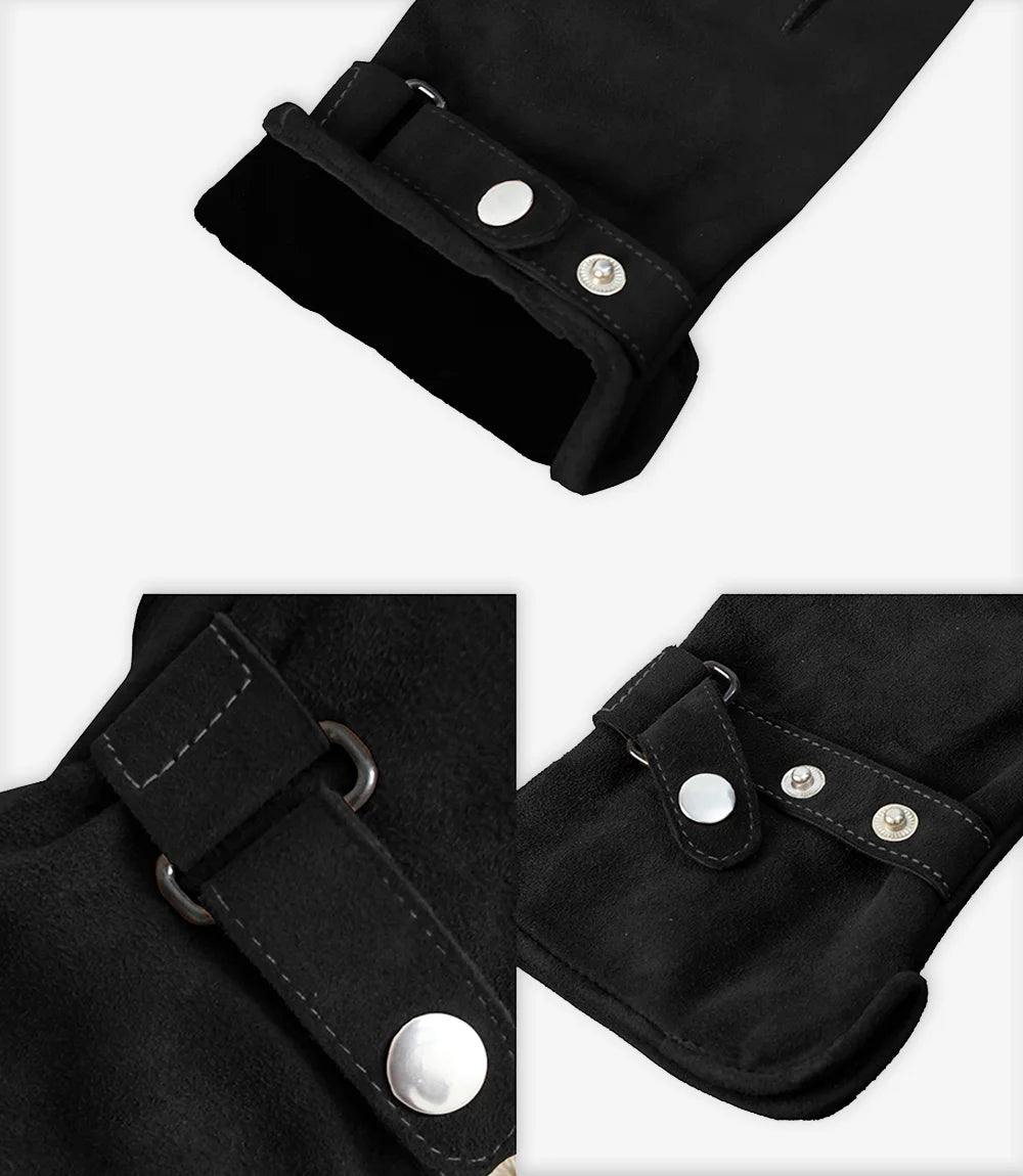 Buck Leather Gloves For Men