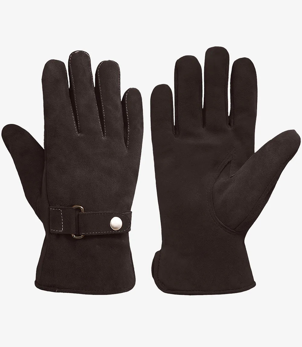 Buck Leather Gloves For Men