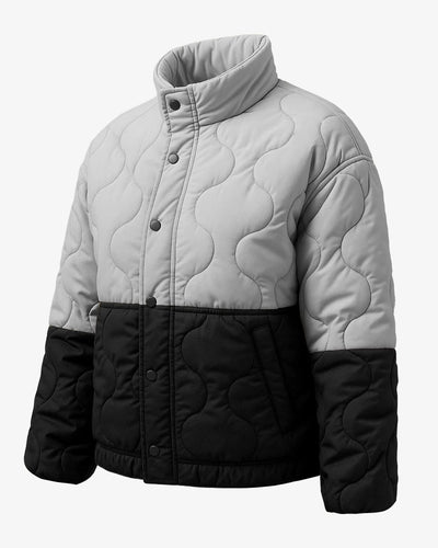 Chic Wave Two Tone Quilted Jacket
