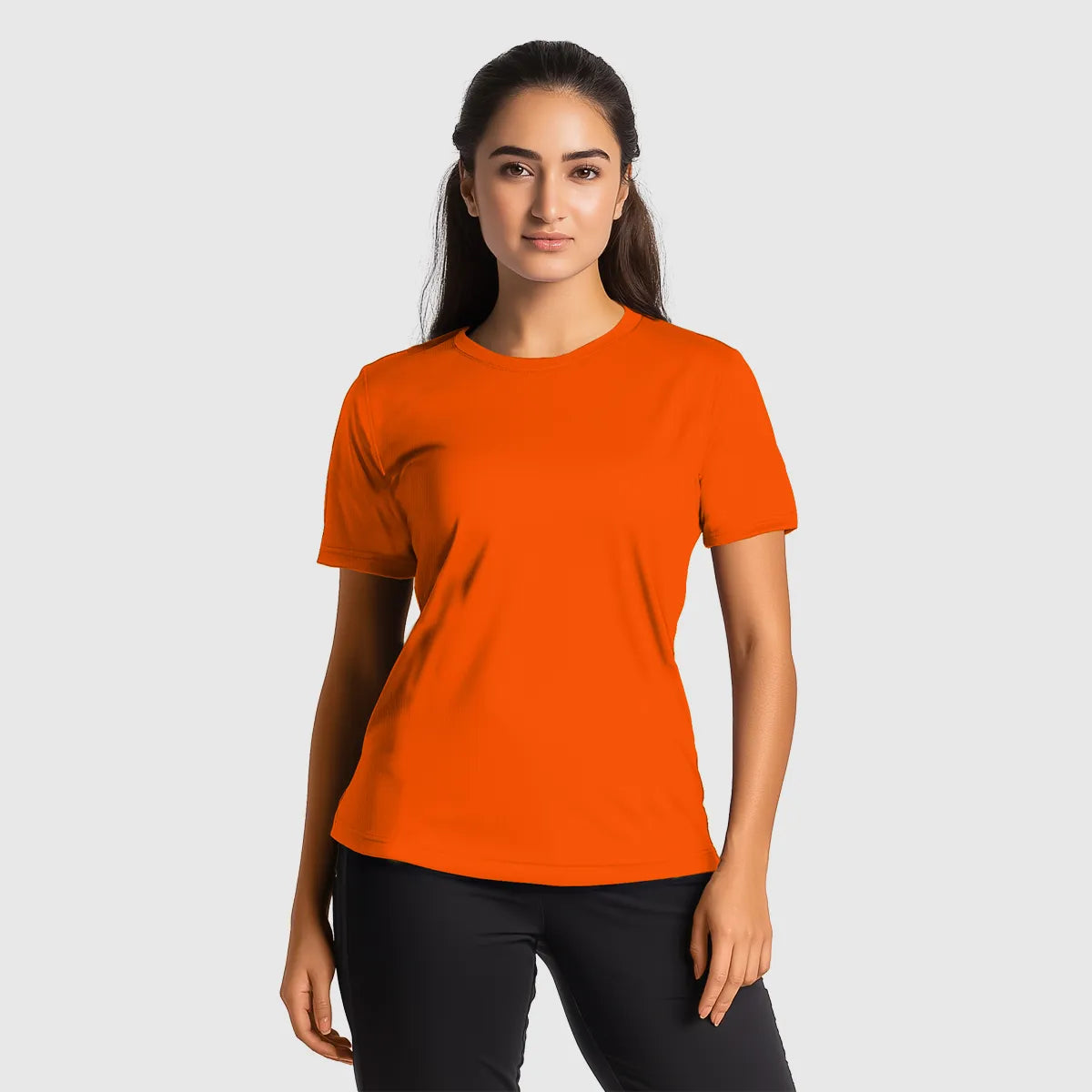 Chloe Women's Half Sleeve Shirt–Neon Green