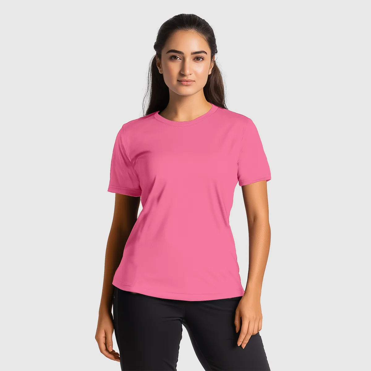 Chloe Women's Half Sleeve Shirt–Neon Green