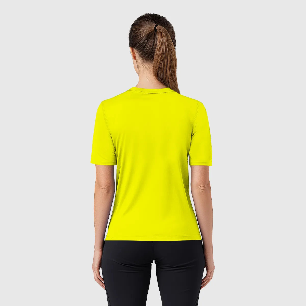 Chloe Women's Half Sleeve Shirt–Neon Green