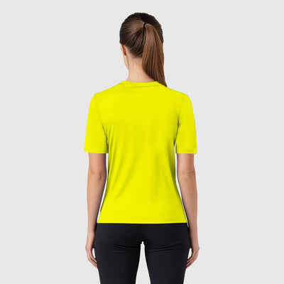 Chloe Women's Half Sleeve Shirt–Neon Green