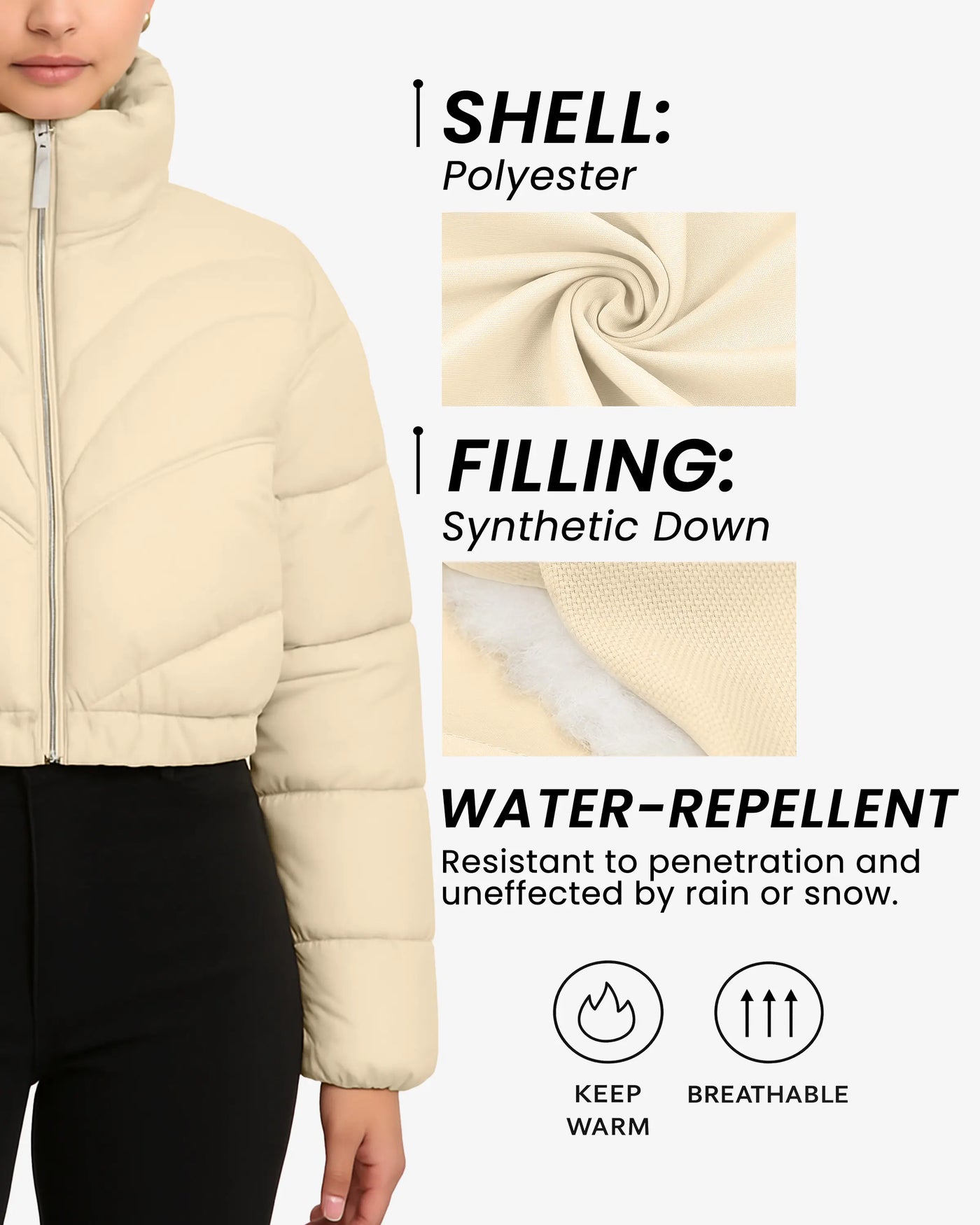 Cloud Crop Crop Cloud Puffer Jacket
