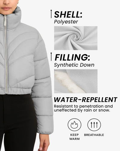 Cloud Crop Crop Cloud Puffer Jacket