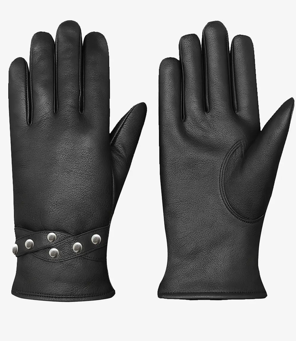 Esphine Women’s Winter Leather Gloves