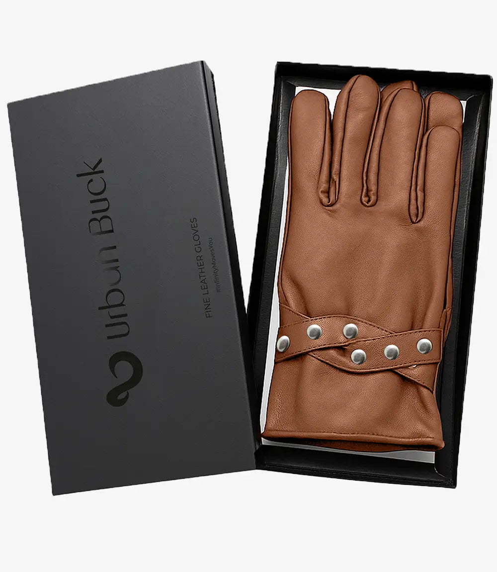 Esphine Women’s Winter Leather Gloves