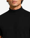 Flex Mock Neck T Shirt Slim Fit Stretch Casual Everyday Wear