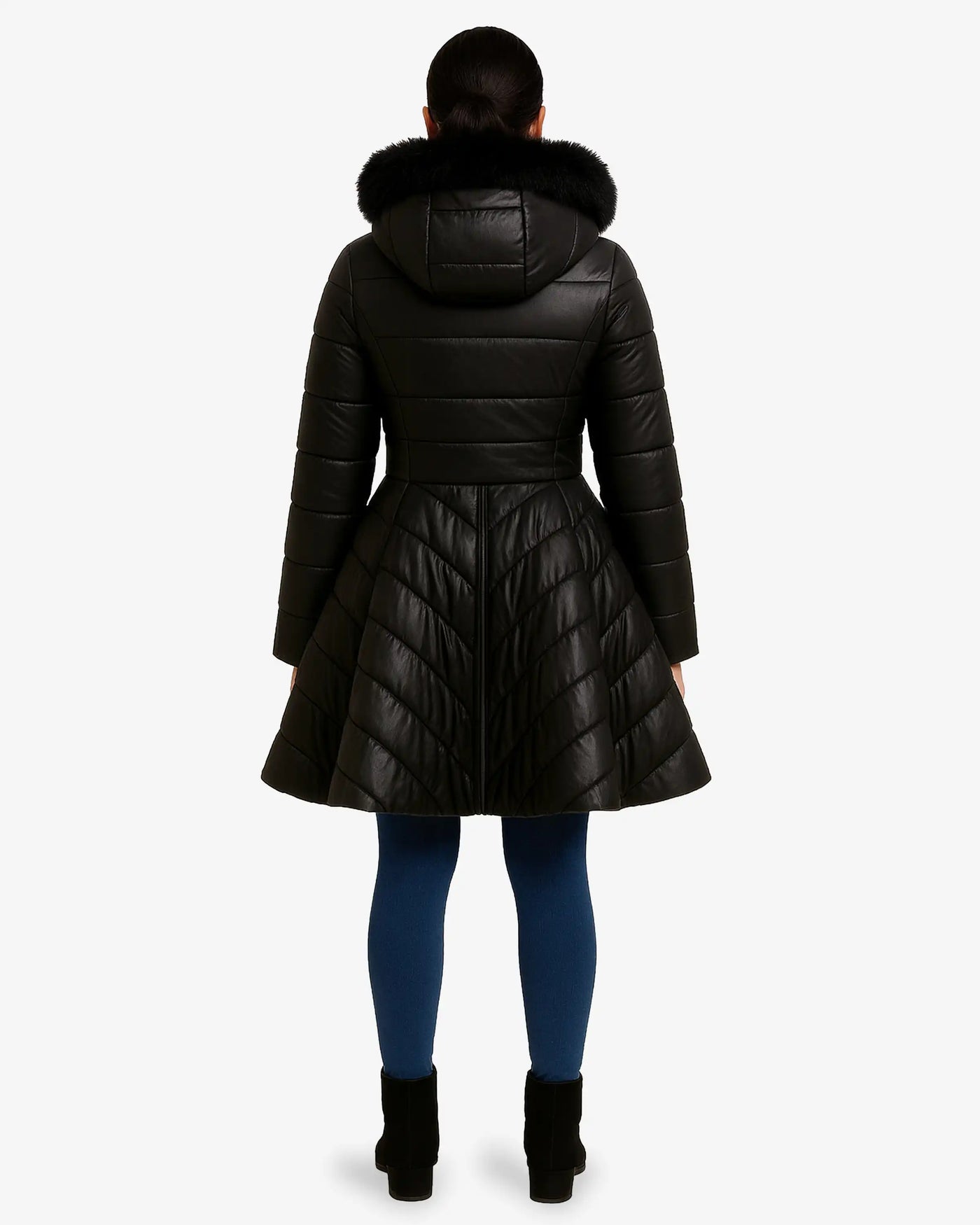 Furvogue Faux Leather Jacket