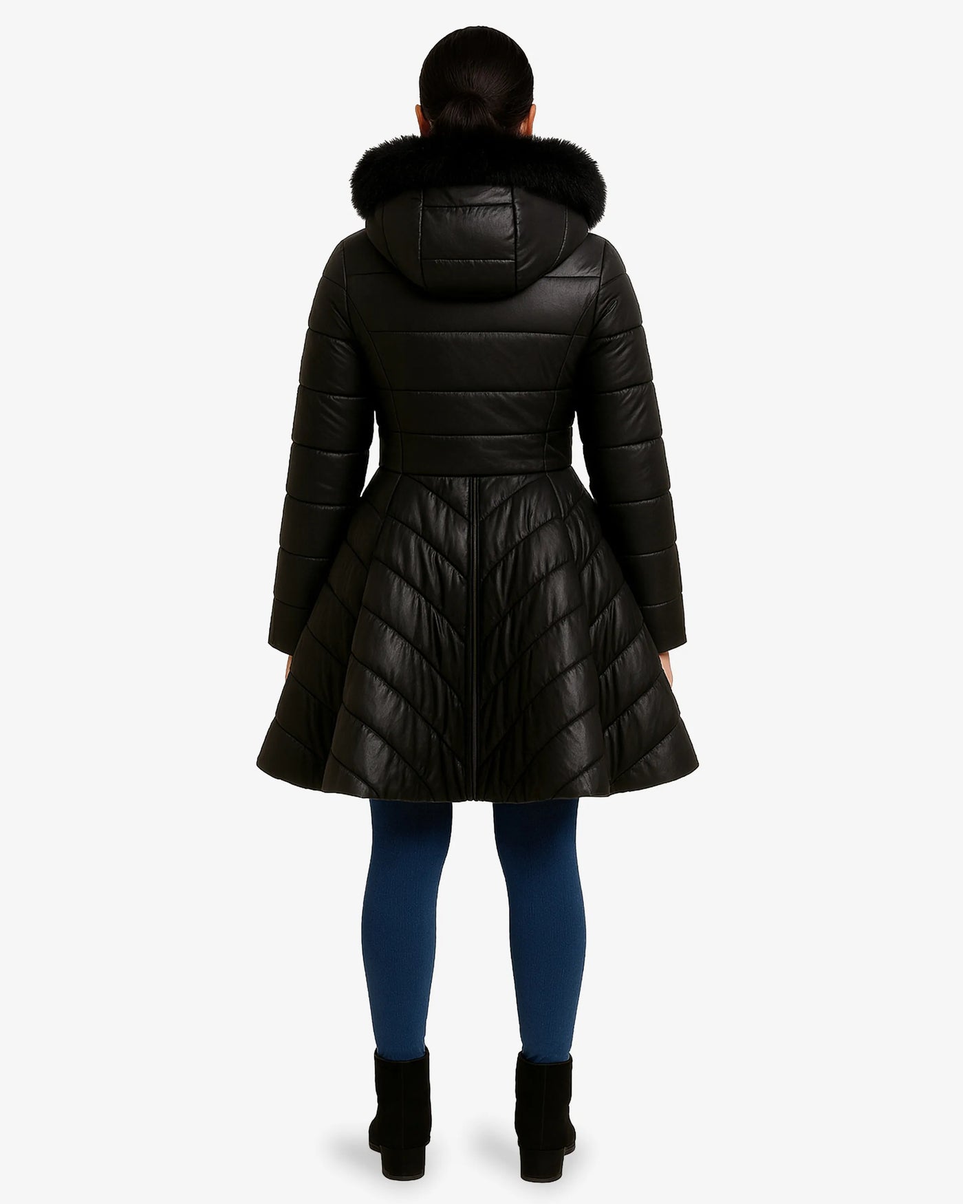 Furvogue Faux Leather Jacket