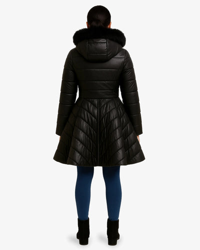 Furvogue Faux Leather Jacket