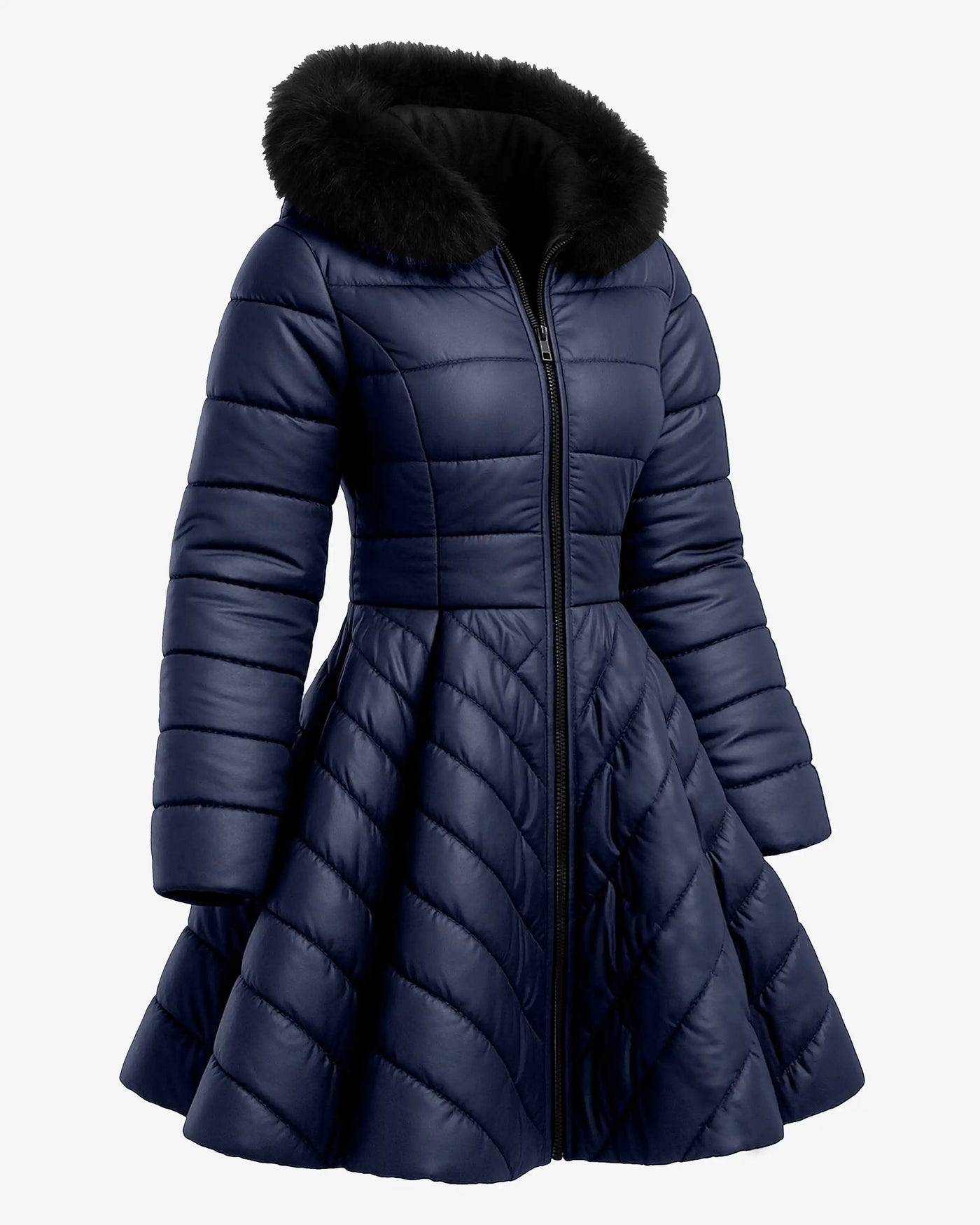 Furvogue Faux Leather Jacket