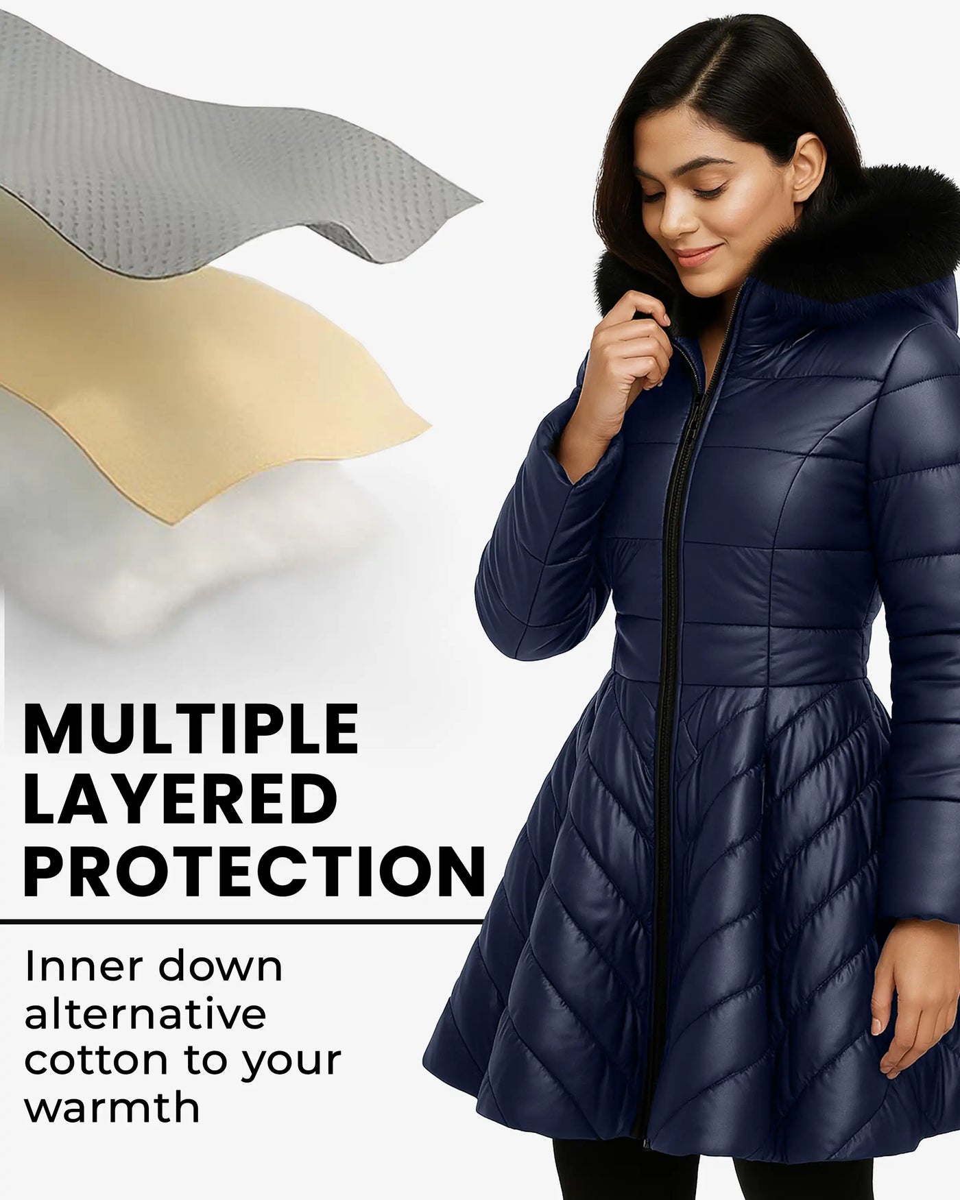 Furvogue Faux Leather Jacket