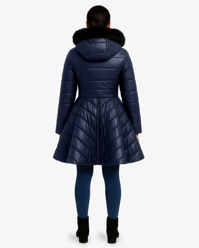 Furvogue Faux Leather Jacket