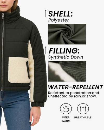 Glacier Women’s Quilted Sherpa Jacket