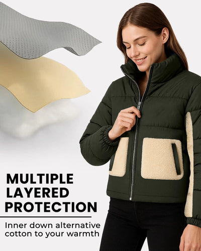 Glacier Women’s Quilted Sherpa Jacket