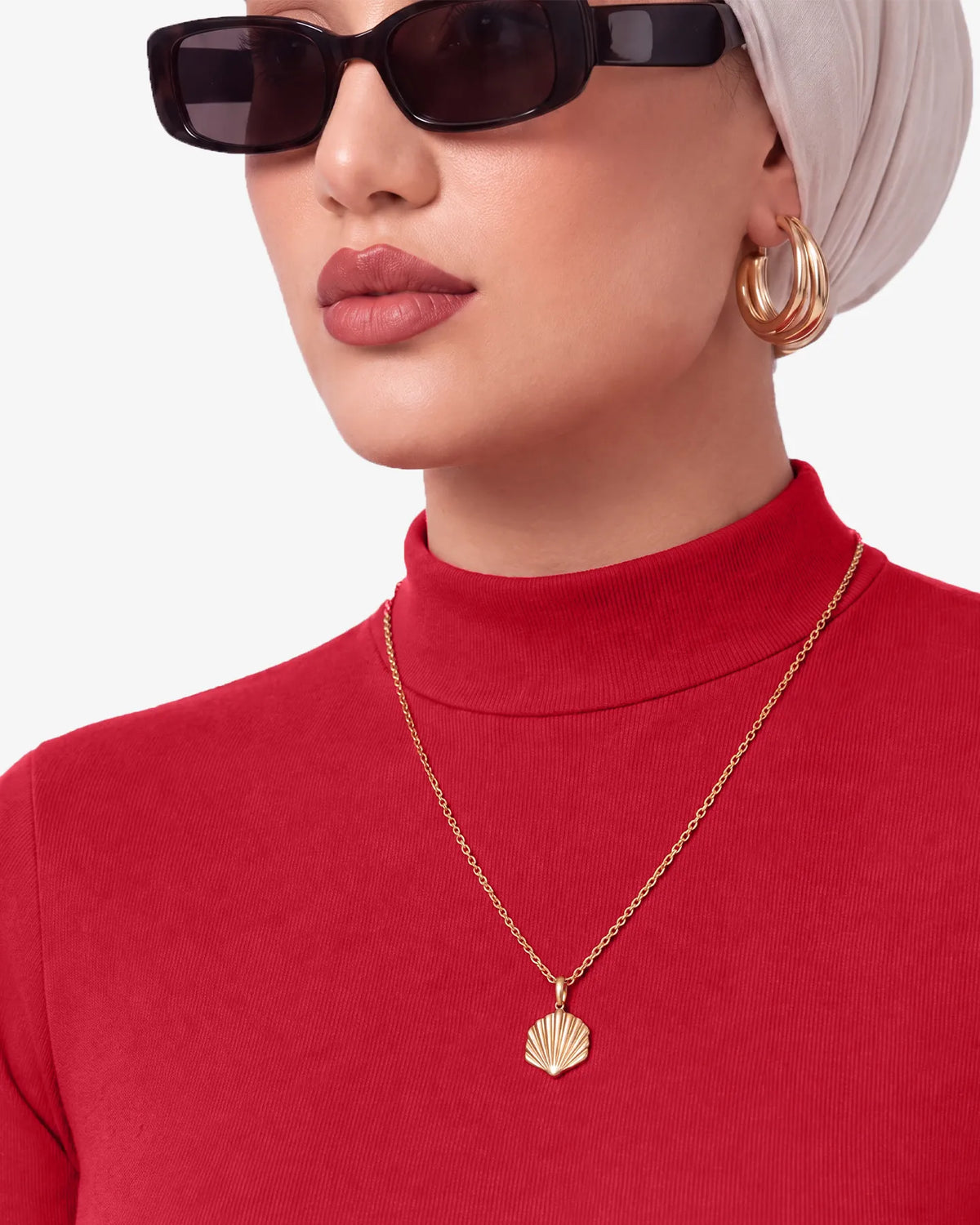 Gree Mock Neck Long Sleeve Top for Women