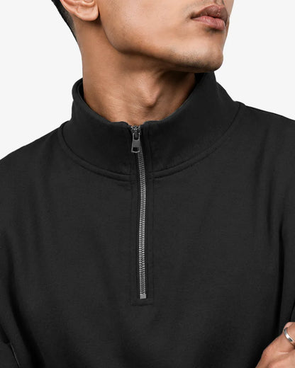 Jackle Men’s Zipper Pullover Sweatshirt  Regular Fit Casual Sweater