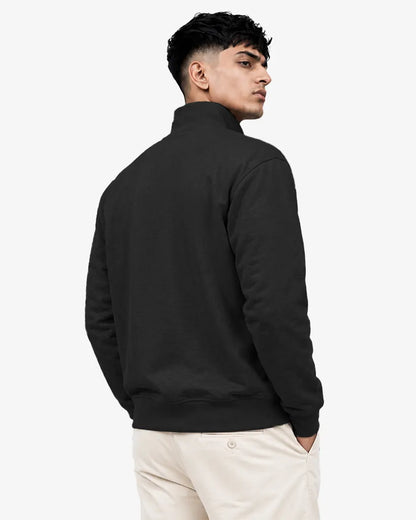 Jackle Men’s Zipper Pullover Sweatshirt  Regular Fit Casual Sweater