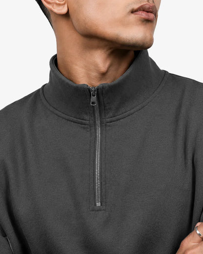 Jackle Men’s Zipper Pullover Sweatshirt  Regular Fit Casual Sweater