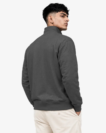 Jackle Men’s Zipper Pullover Sweatshirt  Regular Fit Casual Sweater