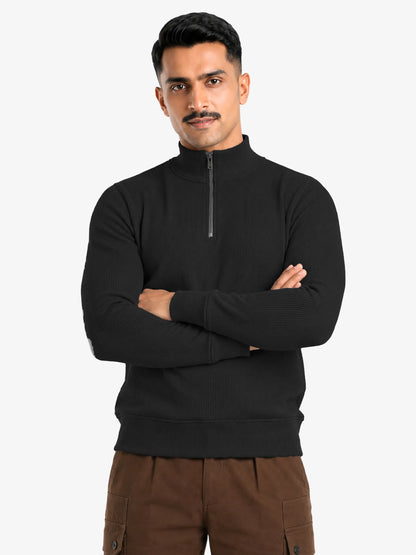 Jasper Men's Quarter Zip Pullover Sweater Regular Fit Casual Wear